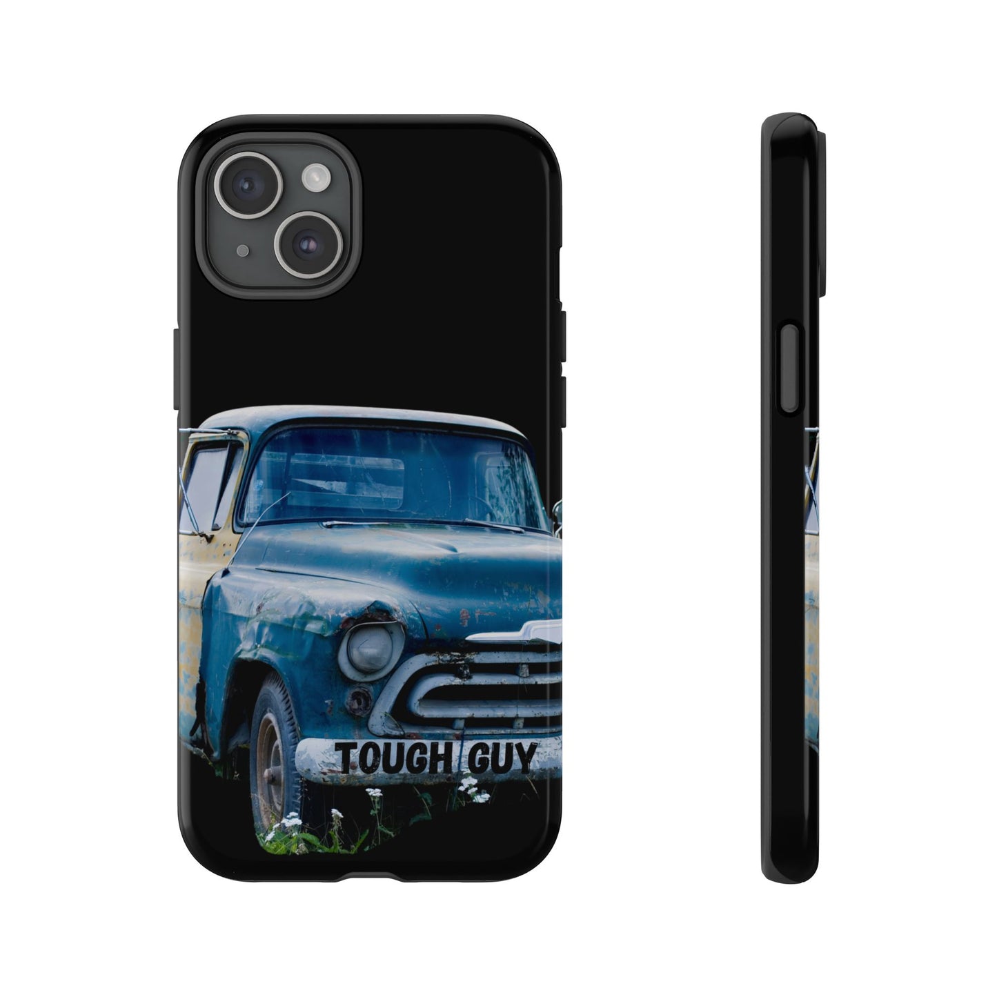 Phone Case iPhone 16/15/14 - Old Blue & Yellow Truck Tough Guy Tough Case