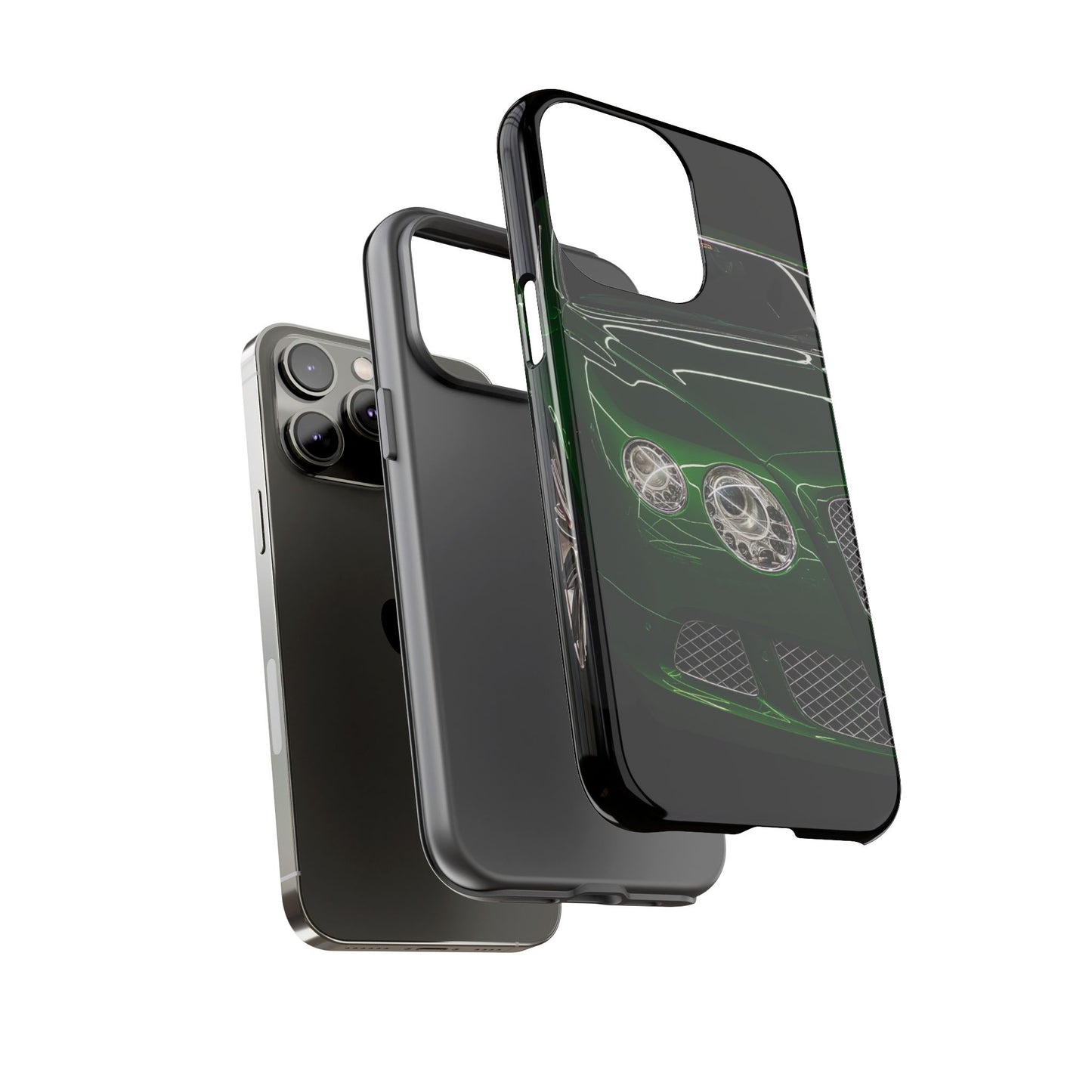 Phone Case iPhone 16/15/14 - Green Luxury Car Tough Case