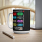 I Love You Because Ceramic Coffee Cup, 15oz Black for Him