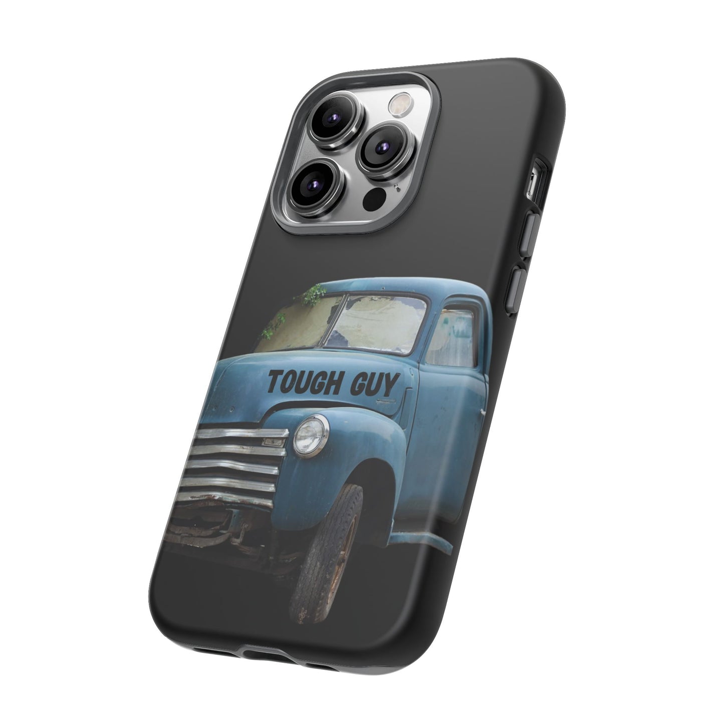 Phone Case iPhone 16/15/14 - Old Blue Truck Tough Guy Tough Case