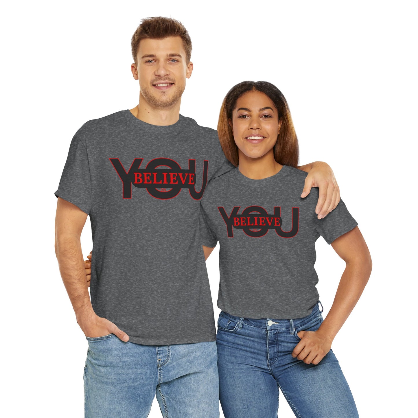 Believe in You (Red) - Motivational T-Shirt Unisex Tee