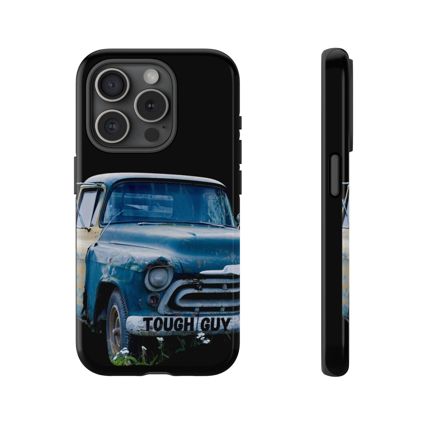 Phone Case iPhone 16/15/14 - Old Blue & Yellow Truck Tough Guy Tough Case