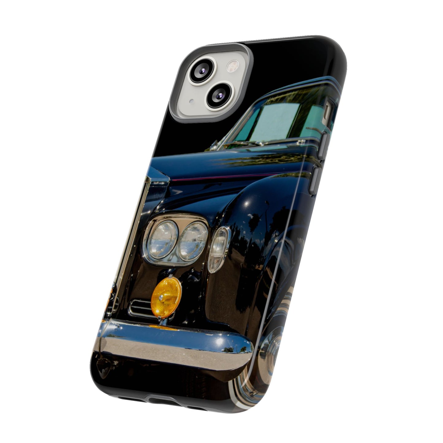 Phone Case iPhone 16/15/14 - Black Car Tough Case