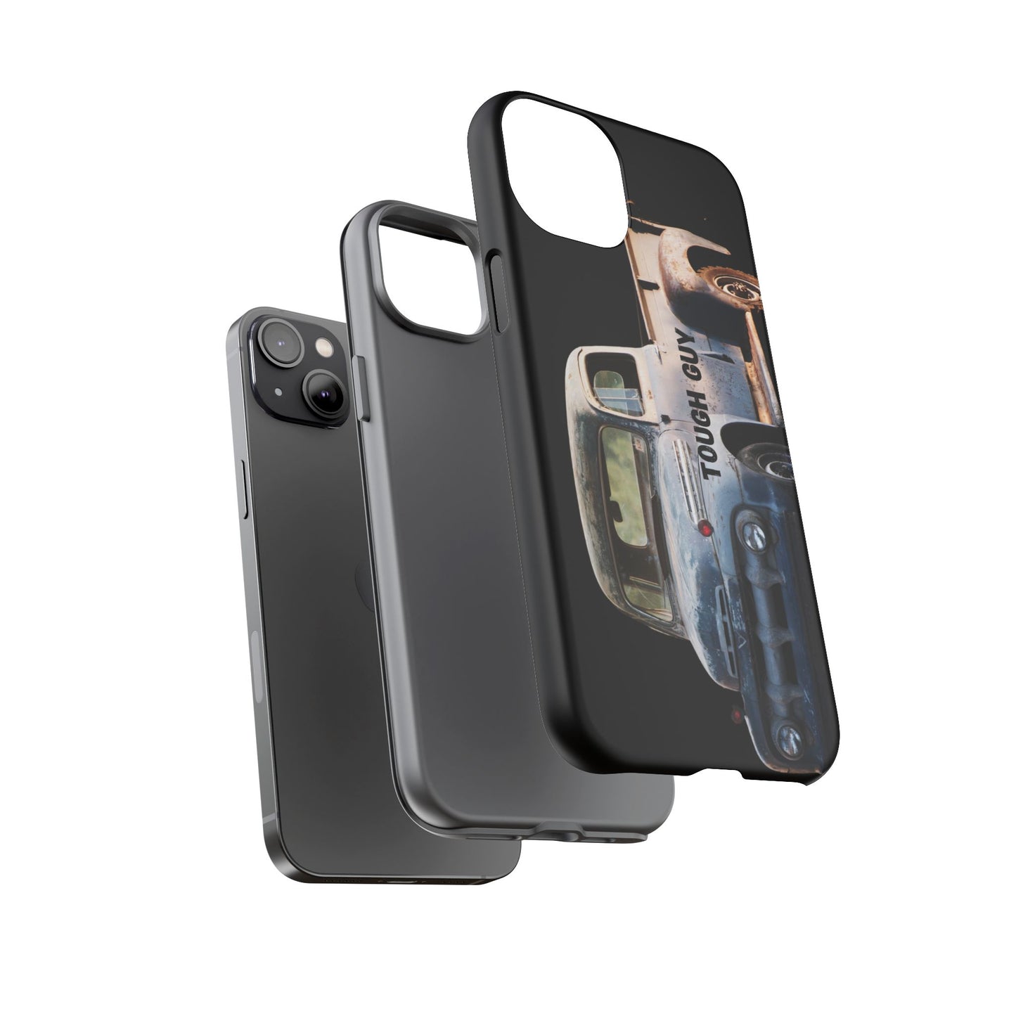 Phone Case iPhone 16/15/14 - Tough Guy Old Truck Blue Tough Case