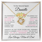 To Our Daughter(s) — Beautiful Love Knot Necklace & PERSONALIZED Heartwarming Message from Mom & Dad (Only, First-Born, Second, Third, Fourth, Fifth, or Twins)