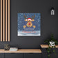 A Message from Rudolph Canvas – "May You Never Be Too Old to Search the Skies on Christmas Eve" Stretched Wall Art