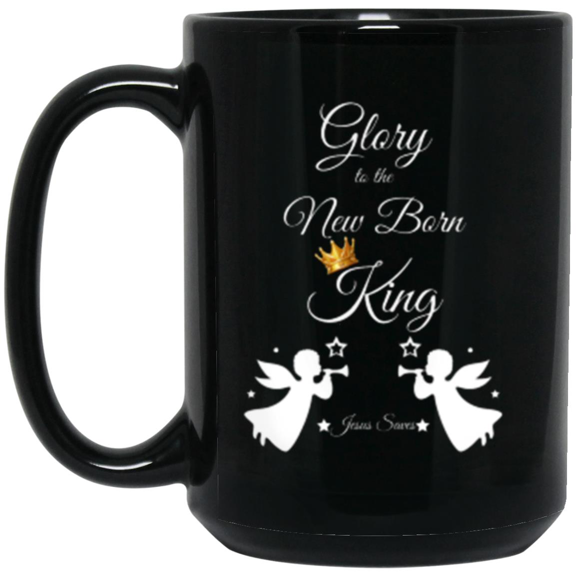 New Born King 15OZ 15oz Black Mug