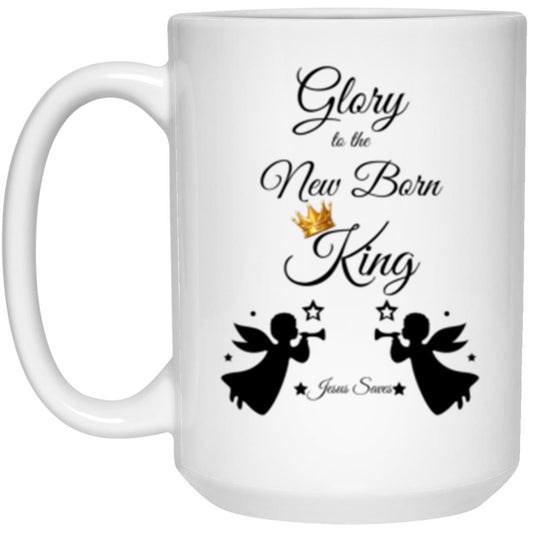 New Born King 15oz White Mug