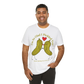 Pickle Couple T-Shirt for Female & Male — "I'm So Glad I Pickled You - I Love Being in Your Jar" Cute Couples Tee