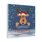 A Message from Rudolph Canvas – "May You Never Be Too Old to Search the Skies on Christmas Eve" Stretched Wall Art