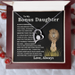 Bonus Daughter Forever Love Necklace with Sentimental Message Card Gift from Bonus Dad to Stepdaughter