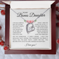 To My Bonus Daughter Gift - Forever Love Necklace with "My Soul Still had Space" Message