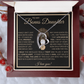 To My Bonus Daughter Gift - Forever Love Necklace with "This Old Lion Has Your Back" Message
