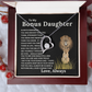 To My Bonus Daughter Gift - Forever Love Necklace with "Braver, Stronger, Smarter" Message