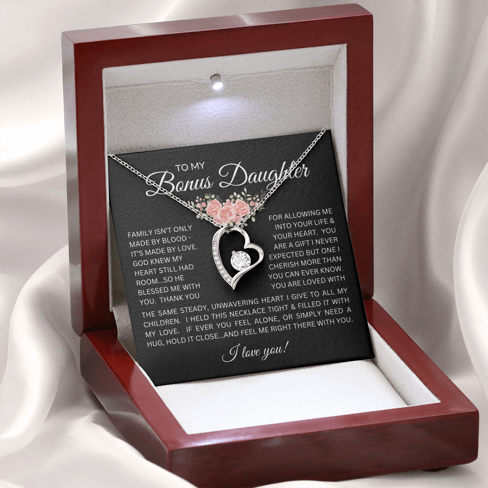 Blessed to Have You - Bonus Daughter Forever Love Necklace Stepdaughter / Bonus Daughter Gift from Bonus Dad