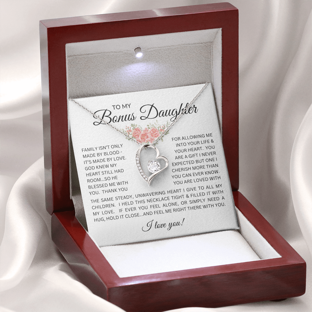 Blessed to Have You - Bonus Daughter Forever Love Necklace Stepdaughter / Bonus Daughter Gift from Bonus Dad