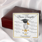 Graduation Gift for Bonus Daughter – Forever Love Necklace with Message Card | Class of 2026 Keepsake