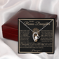 To My Bonus Daughter Gift - Forever Love Necklace with "This Old Lion Has Your Back" Message