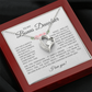 To My Bonus Daughter Gift - Forever Love Necklace with "My Soul Still had Space" Message