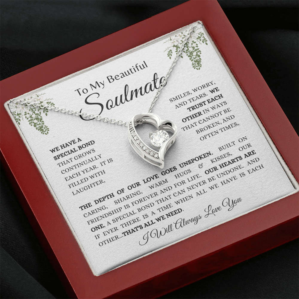 To My Beautiful Soulmate - Forever Love Necklace
