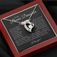 To My Bonus Daughter Gift - Forever Love Necklace with "My Soul Still had Space" Message