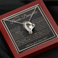 “To My Bonus Daughter” Forever Love Necklace Poetic Gift from Bonus Dad to Stepdaughter