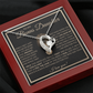To My Bonus Daughter Gift - Forever Love Necklace with "This Old Lion Has Your Back" Message
