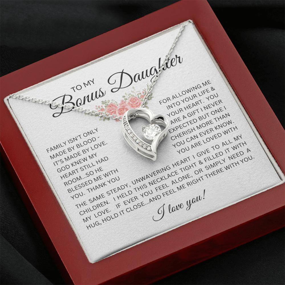 Blessed to Have You - Bonus Daughter Forever Love Necklace Stepdaughter / Bonus Daughter Gift from Bonus Dad