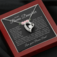 Bonus Daughter Forever Love Necklace from Bonus Dad – Poetic Message Card Gift for Stepdaughter