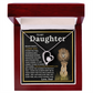 To My Daughter Gift – Forever Love Necklace & This Old Gray Bearded Lion Message Card