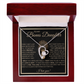 To My Bonus Daughter Gift - Forever Love Necklace with "This Old Lion Has Your Back" Message