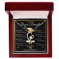 Graduation Gift for Bonus Daughter – Forever Love Necklace with Message Card | Class of 2026 Keepsake