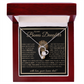 “To My Bonus Daughter” Forever Love Necklace Poetic Gift from Bonus Dad to Stepdaughter