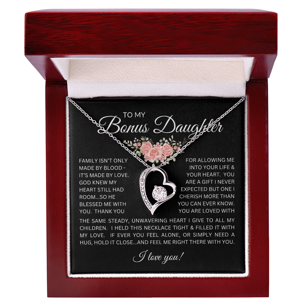 Blessed to Have You - Bonus Daughter Forever Love Necklace Stepdaughter / Bonus Daughter Gift from Bonus Dad