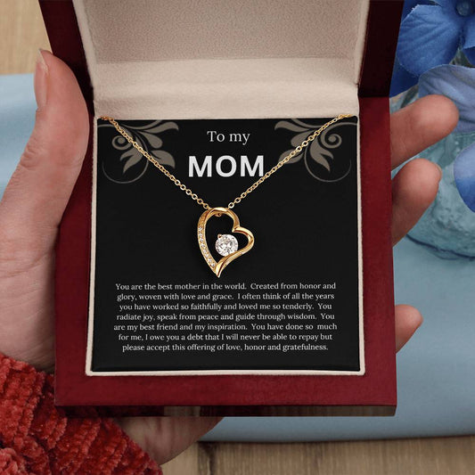 To My Mom - Forever Love Necklace