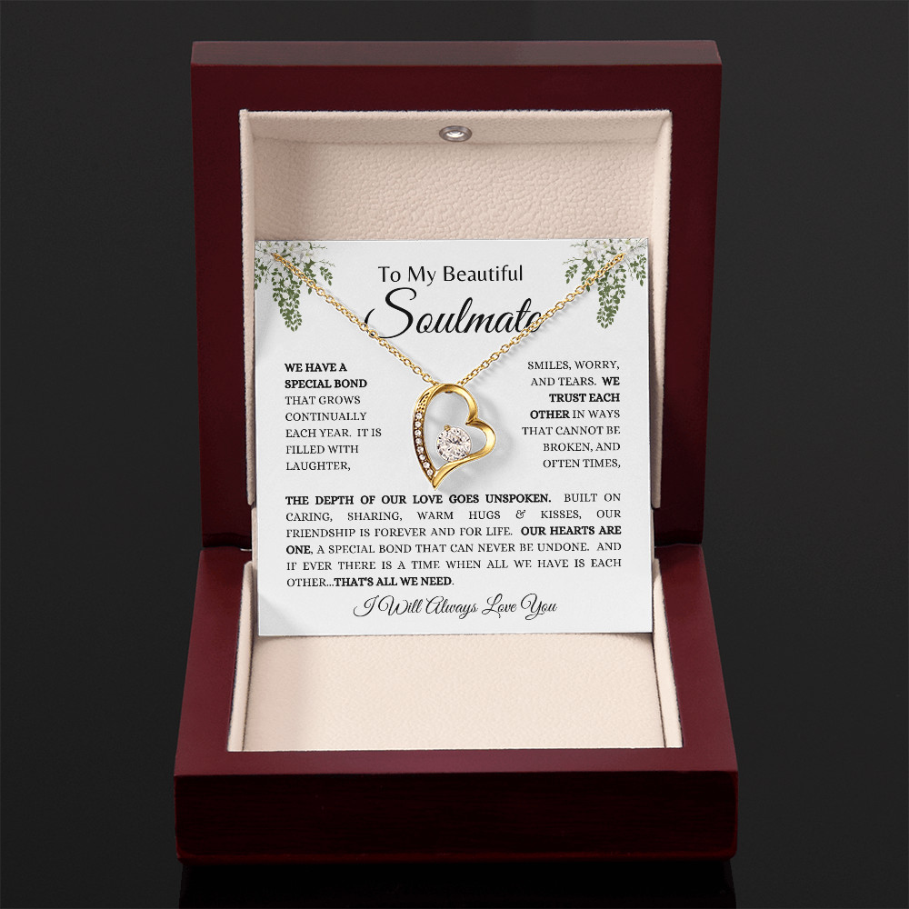 To My Beautiful Soulmate - Forever Love Necklace