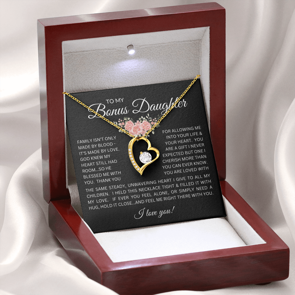 Blessed to Have You - Bonus Daughter Forever Love Necklace Stepdaughter / Bonus Daughter Gift from Bonus Dad