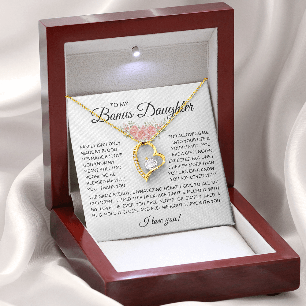 Blessed to Have You - Bonus Daughter Forever Love Necklace Stepdaughter / Bonus Daughter Gift from Bonus Dad