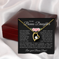 Bonus Daughter Forever Love Necklace from Bonus Dad – Poetic Message Card Gift for Stepdaughter