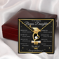 Graduation Gift for Bonus Daughter – Forever Love Necklace with Message Card | Class of 2026 Keepsake