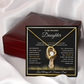 To My Beautiful Daughter Gift – Forever Love Necklace & This Old Lion Message Card
