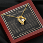 “To My Bonus Daughter” Forever Love Necklace Poetic Gift from Bonus Dad to Stepdaughter