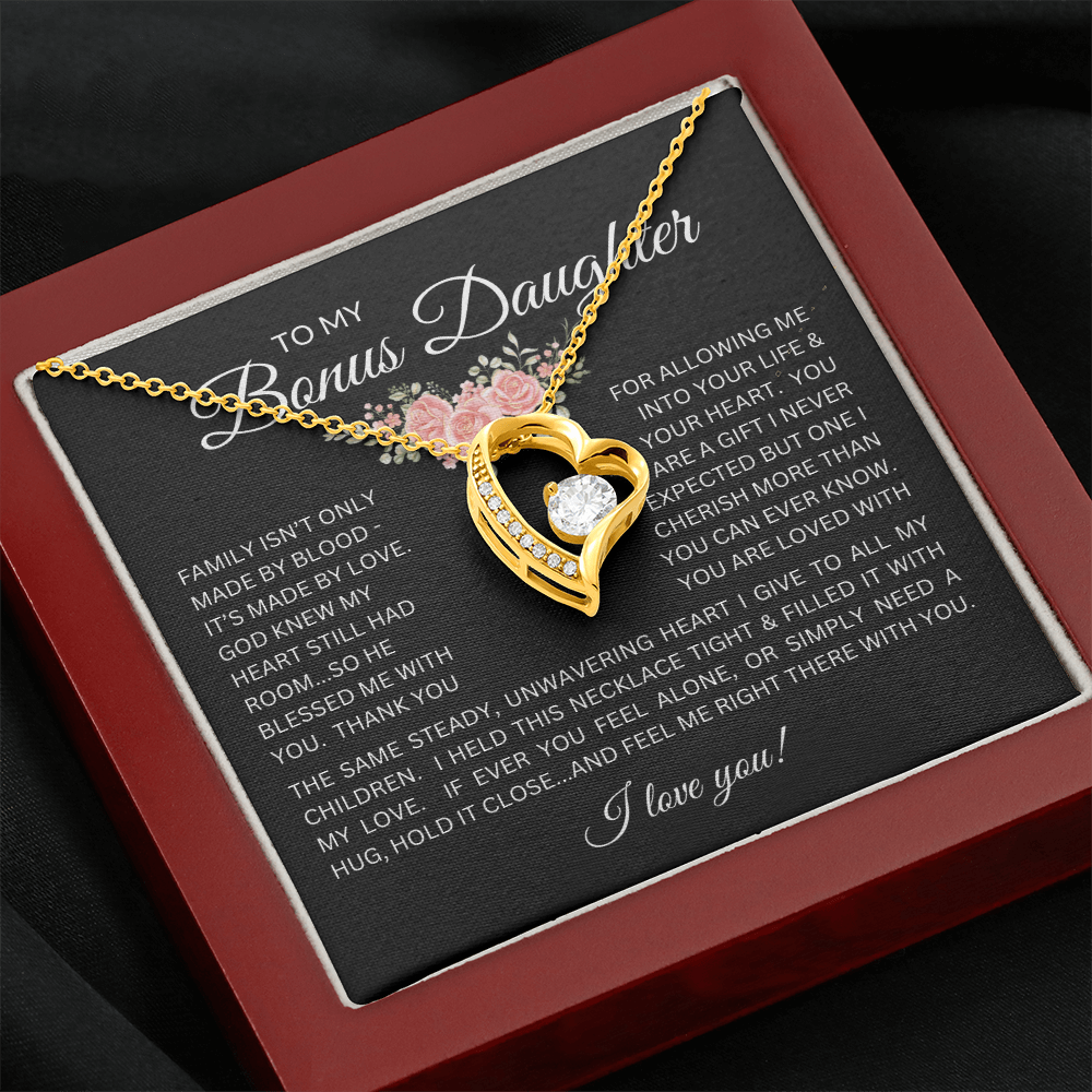 Blessed to Have You - Bonus Daughter Forever Love Necklace Stepdaughter / Bonus Daughter Gift from Bonus Dad