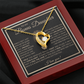 To My Bonus Daughter Gift - Forever Love Necklace with "This Old Lion Has Your Back" Message
