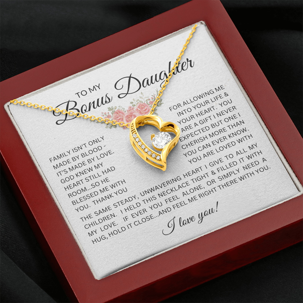 Blessed to Have You - Bonus Daughter Forever Love Necklace Stepdaughter / Bonus Daughter Gift from Bonus Dad