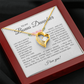 To My Bonus Daughter Gift - Forever Love Necklace with "My Soul Still had Space" Message