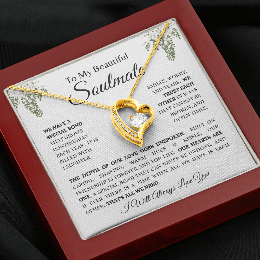 To My Beautiful Soulmate - Forever Love Necklace