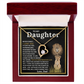 To My Daughter Gift – Forever Love Necklace & This Old Gray Bearded Lion Message Card