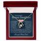 Forever Love Necklace Infinite Love for Bonus Daughter Gift with Heartfelt Message from Bonus Dad to Stepdaughter