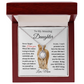 Gift for Daughter from Mom "This Lioness" Message with Eternal Hope Necklace